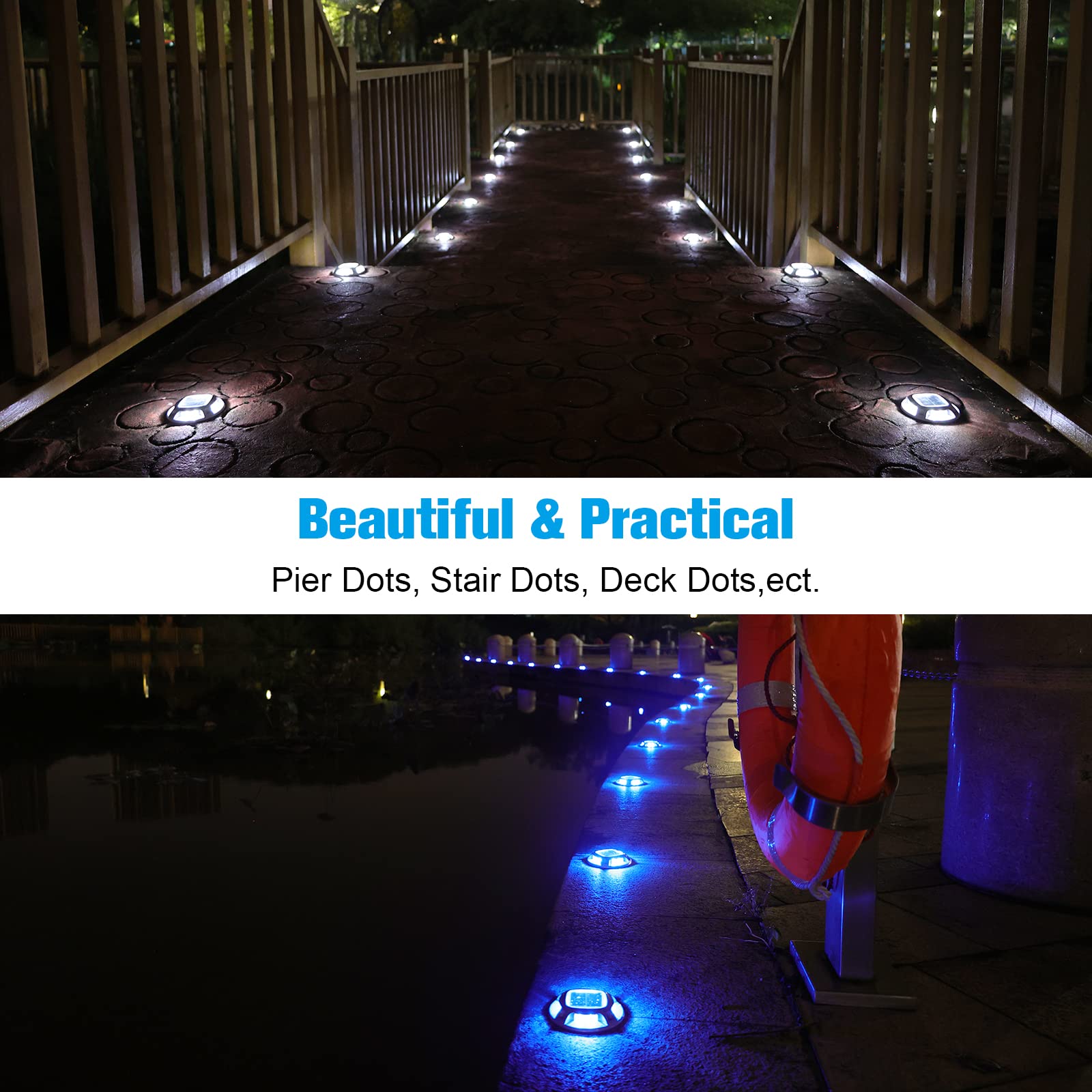 VOLISUN two-color option creates flexible lighting for safety and ambiance.
