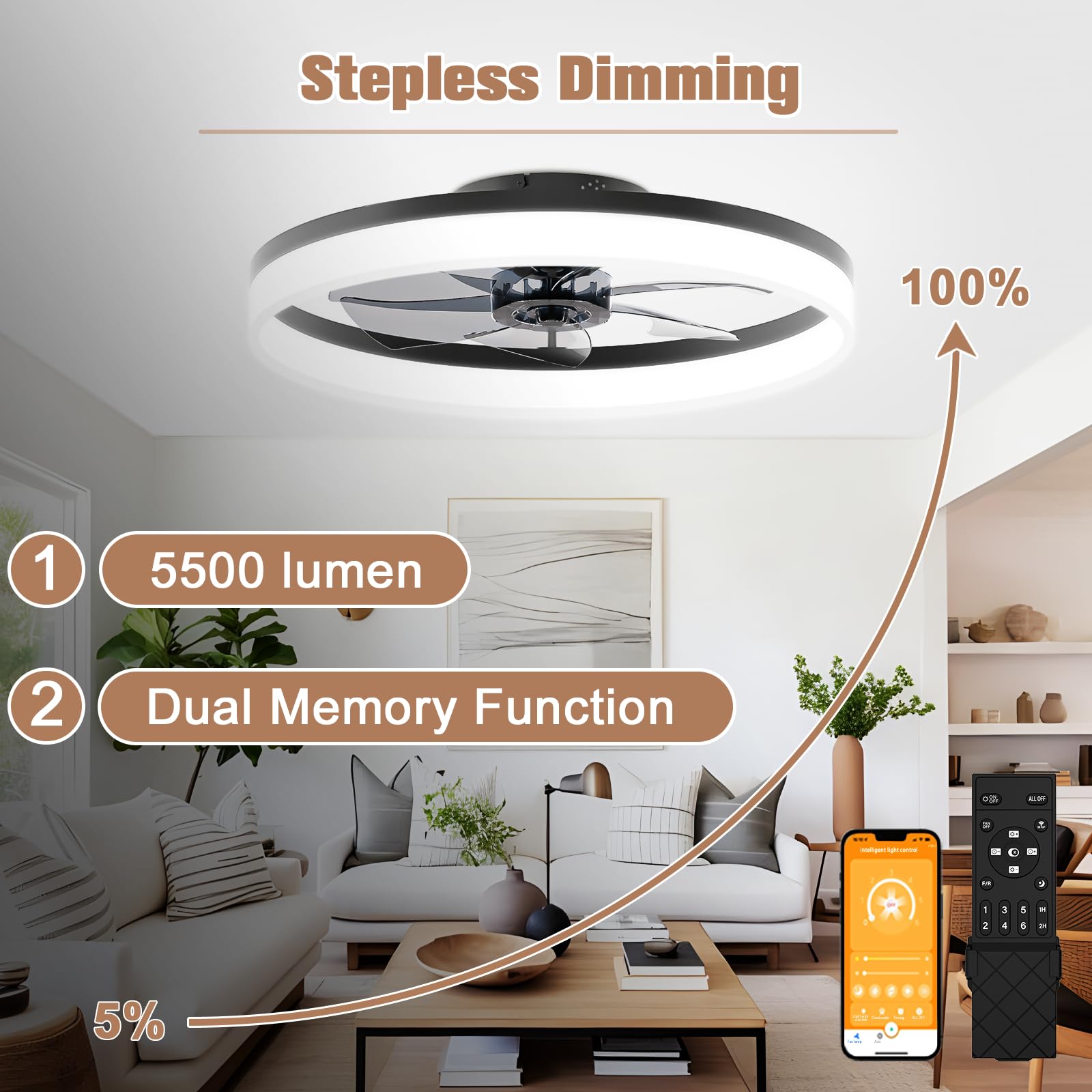 VOLISUN quiet six-speed fan delivers customizable airflow with minimal noise