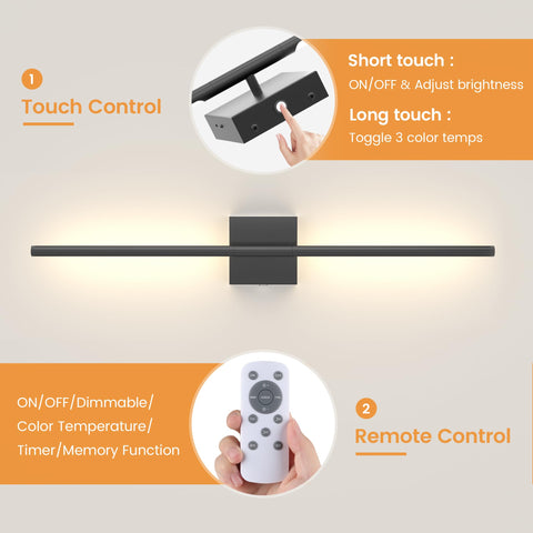 VOLISUN remote and touch control provide seamless dimming and color adjustment.