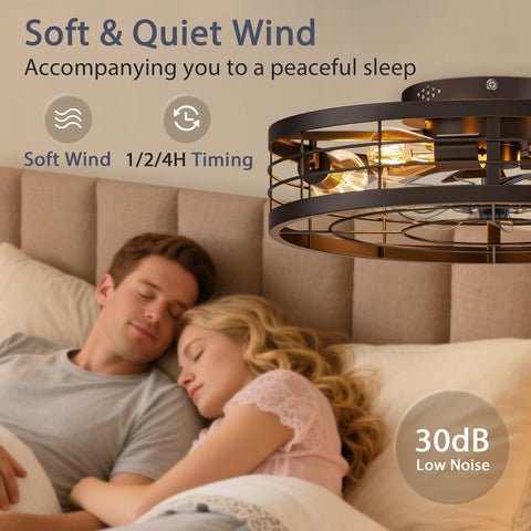 VOLISUN six-speed quiet fan delivers customizable airflow for bedrooms.