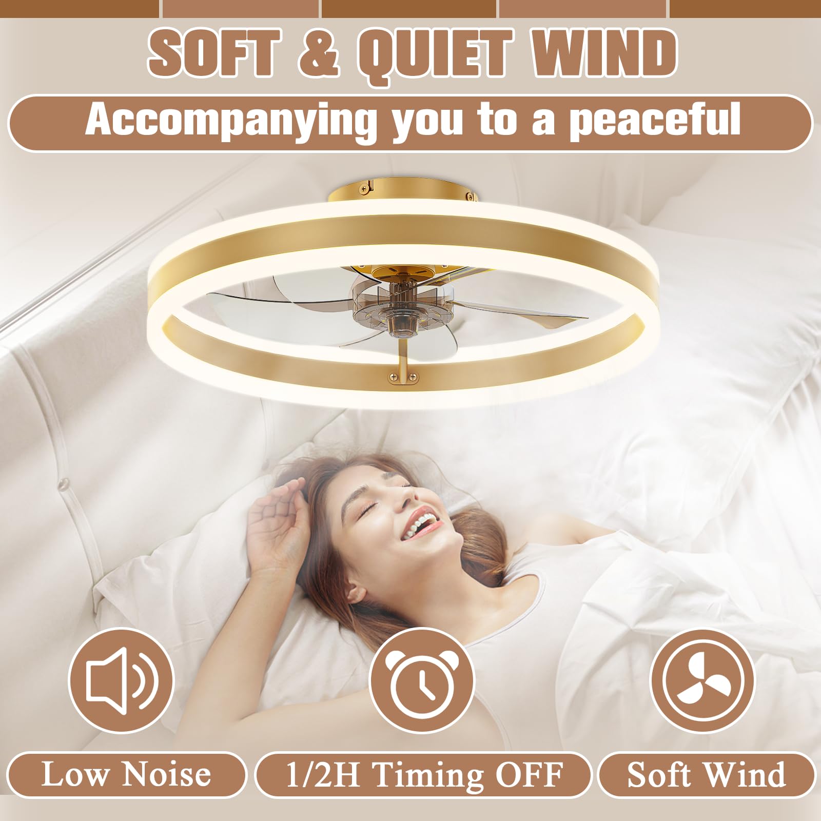 Volisun six-speed quiet fan delivering adjustable airflow
