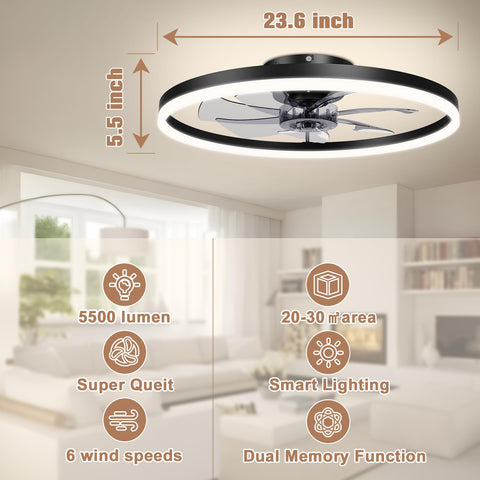 VOLISUN six-speed quiet fan ideal for bedrooms and living rooms