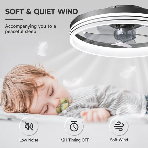 VOLISUN six-speed quiet airflow for customizable comfort