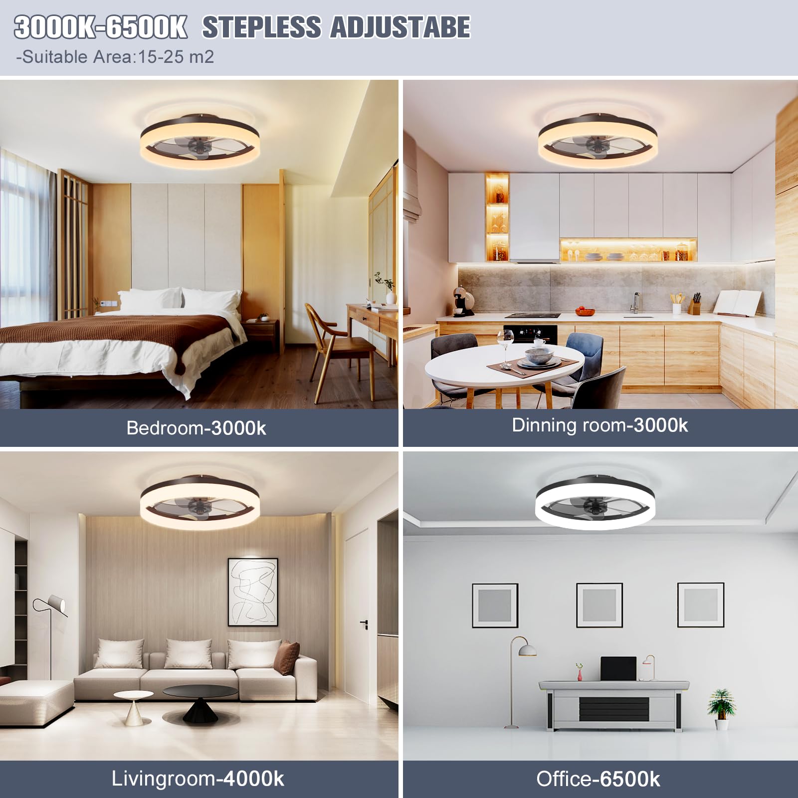 VOLISUN smart lighting with remote control lets you adjust brightness quickly