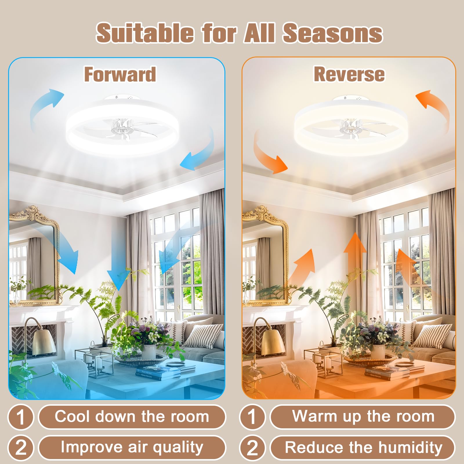 VOLISUN remote control enables quick, convenient adjustments from seating.