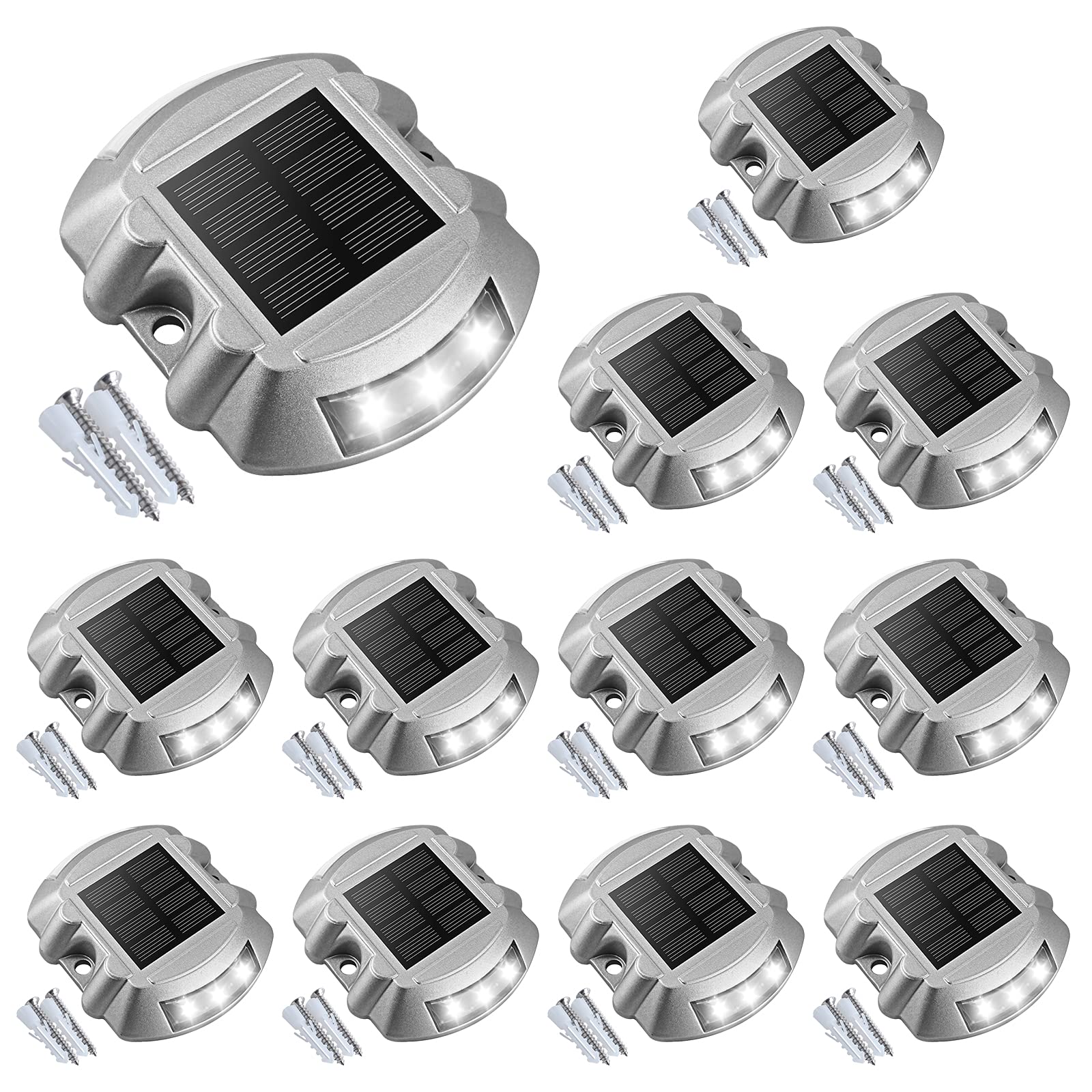 VOLISUN solar dock light installed on patio provides safe navigation at night.