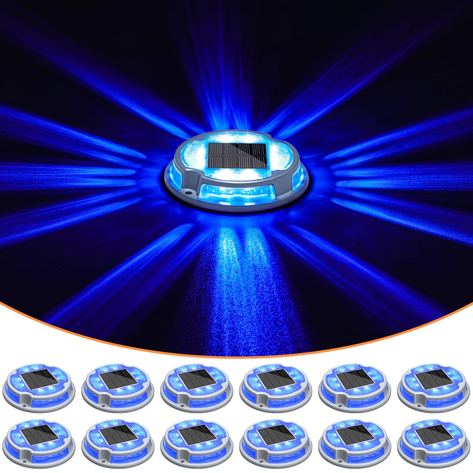 VOLISUN ground light blooms like flowers for decorative driveway lighting.