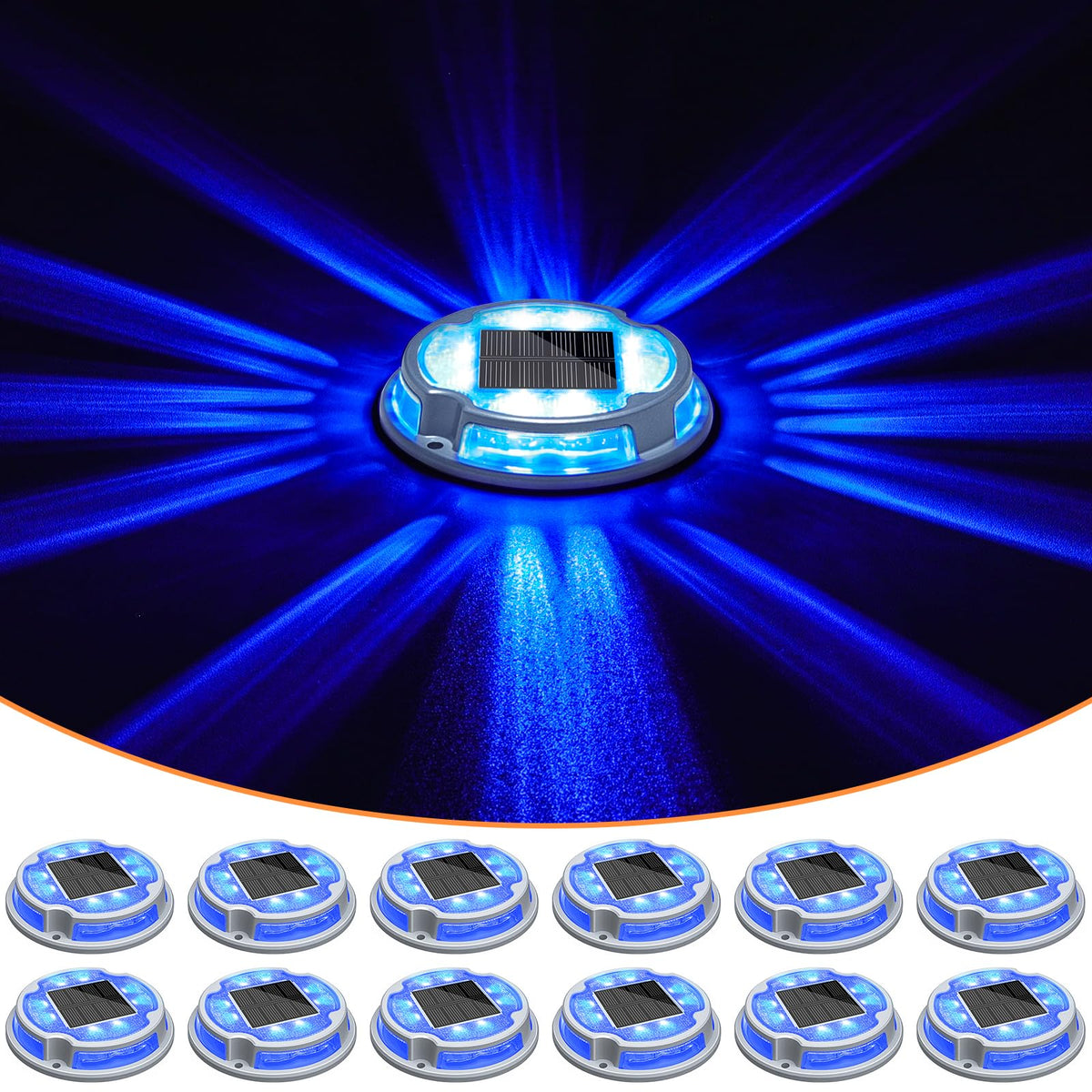 VOLISUN ground light blooms like flowers for decorative driveway lighting.