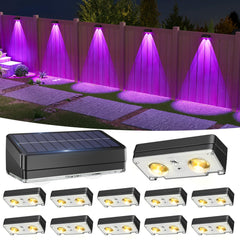 VOLISUN solar fence light pack-12 delivers bright, even fence illumination outdoors.