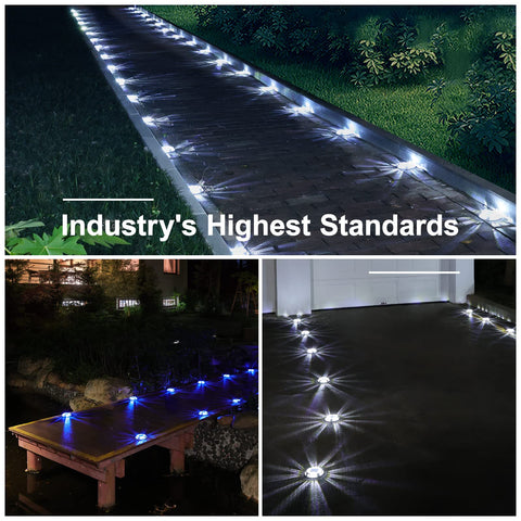 VOLISUN solar ground light IP67 rated for rain and outdoor use.