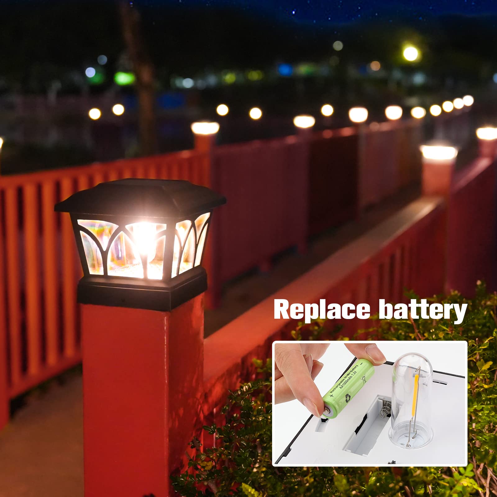 VOLISUN easy-installation post cap fits 4x4 and 6x6 posts in minutes.