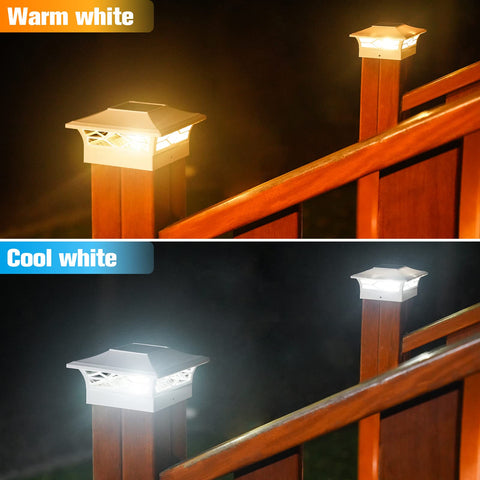VOLISUN solar post cap light IP44 waterproof protection for year-round exterior use