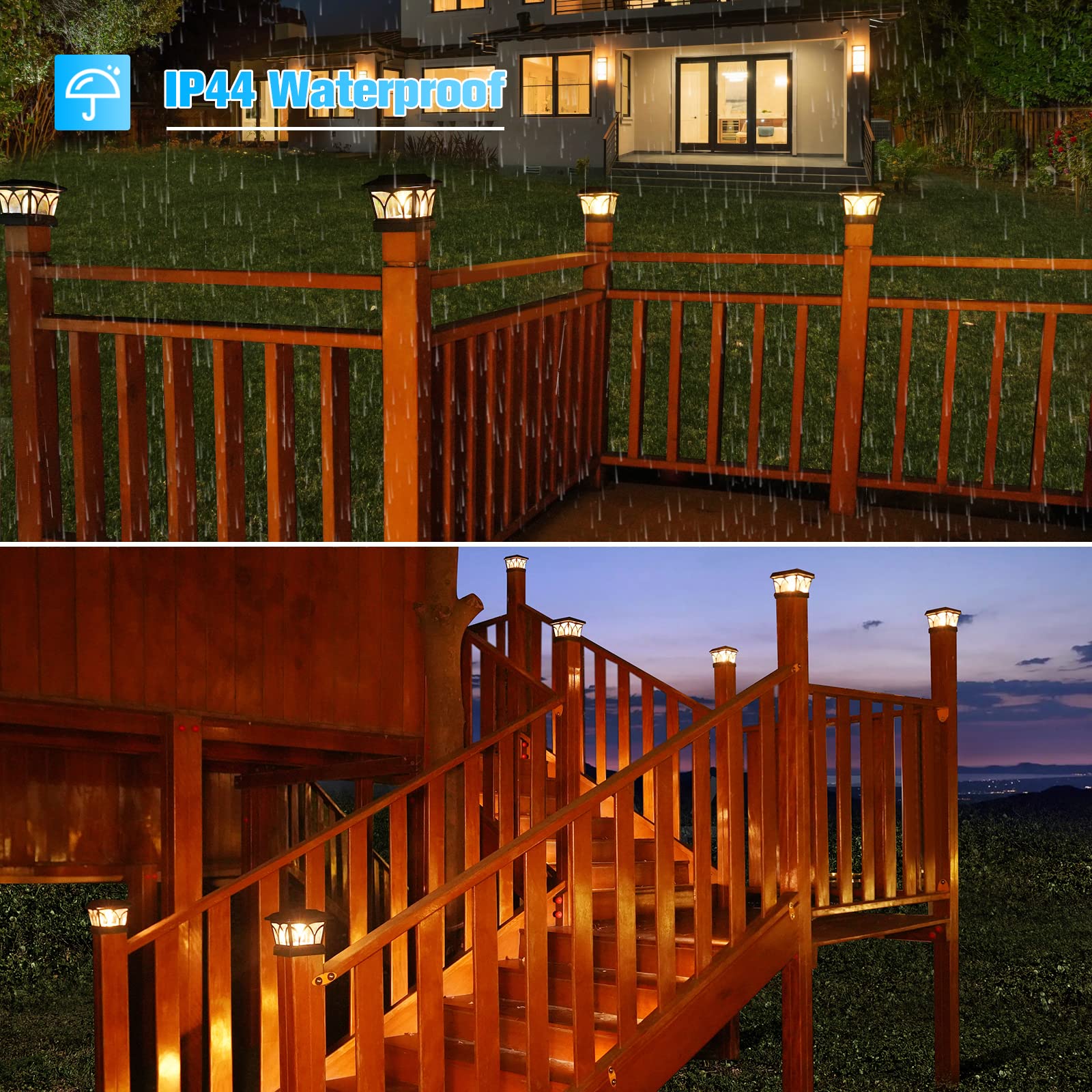 VOLISUN 4x4 vinyl or wooden posts compatibility for versatile outdoor setup.