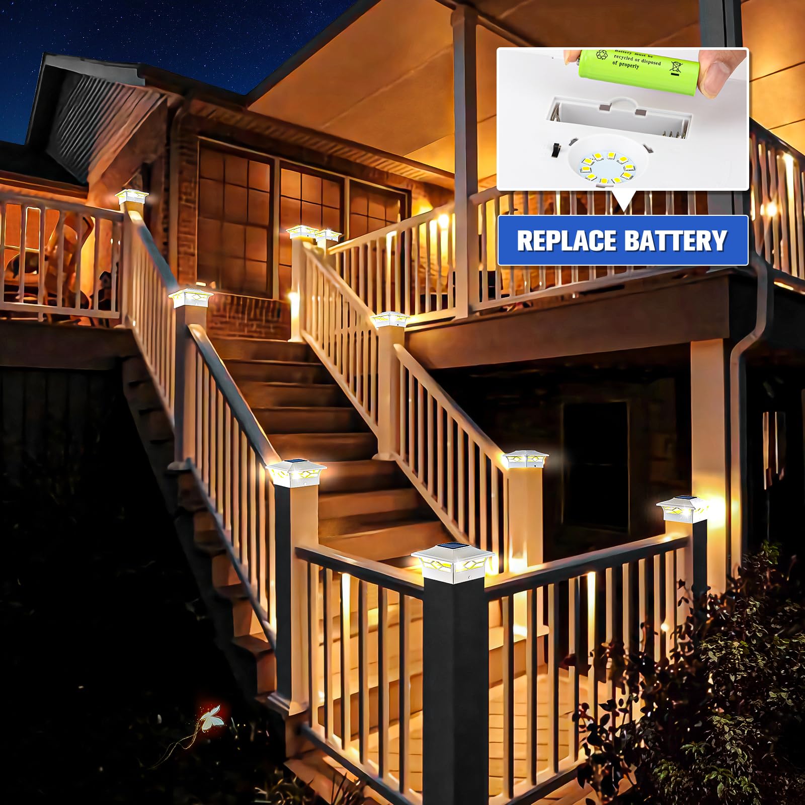 VOLISUN deck and fence lighting enhances night use and safety
