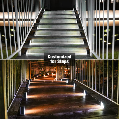 VOLISUN solar stair light IP67 waterproof for all-weather outdoor use