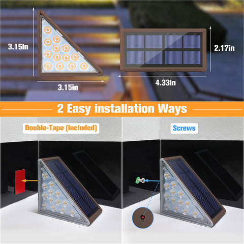 VOLISUN easy-installation outdoor light requires no wiring for quick setup.