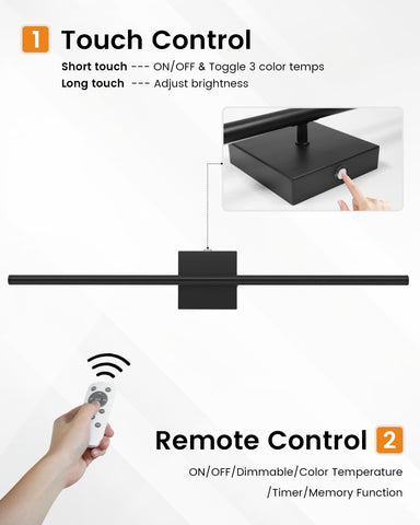 VOLISUN touch and remote controls offer seamless brightness and color adjustments.