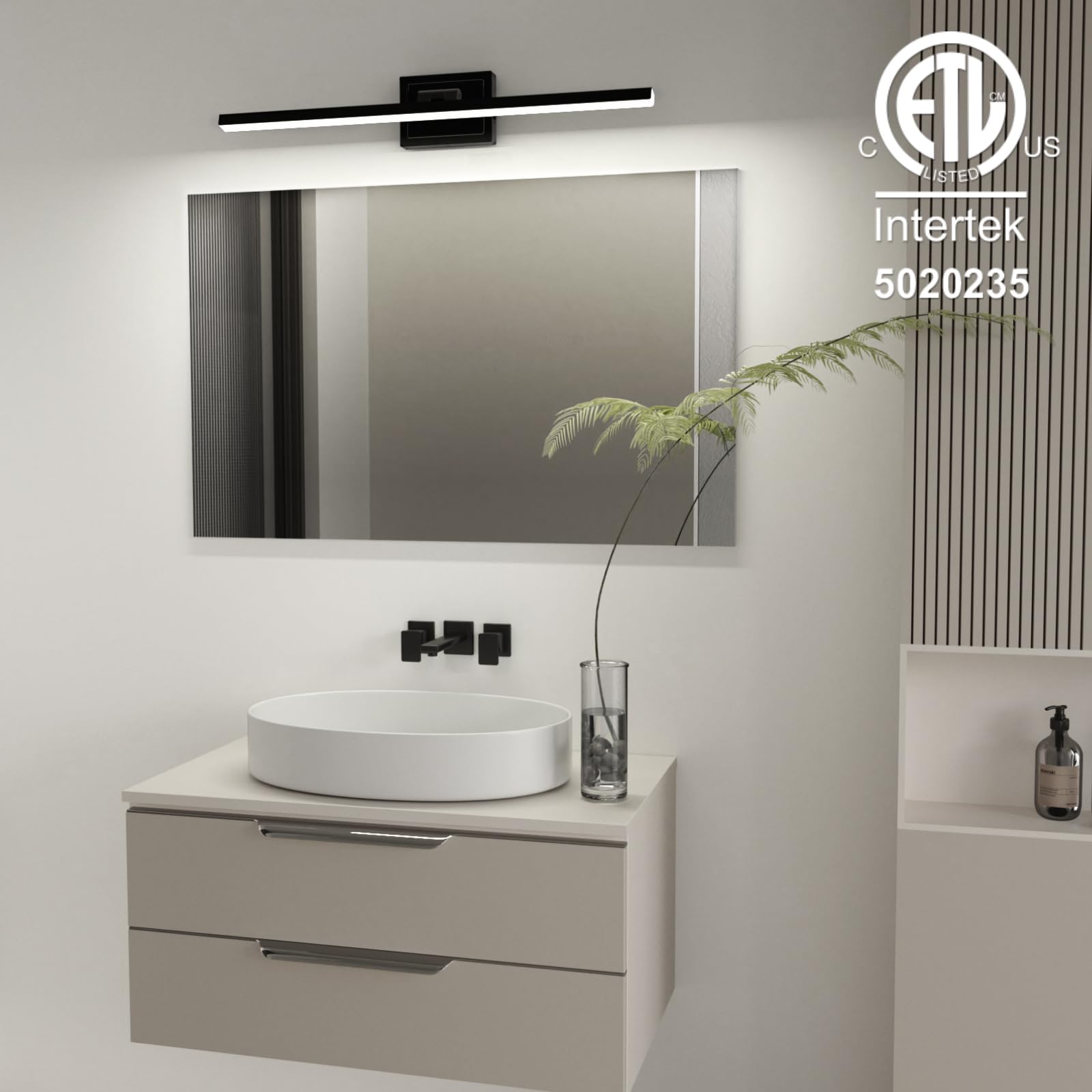 VOLISUN over-mirror installation compatible with standard US junction boxes.