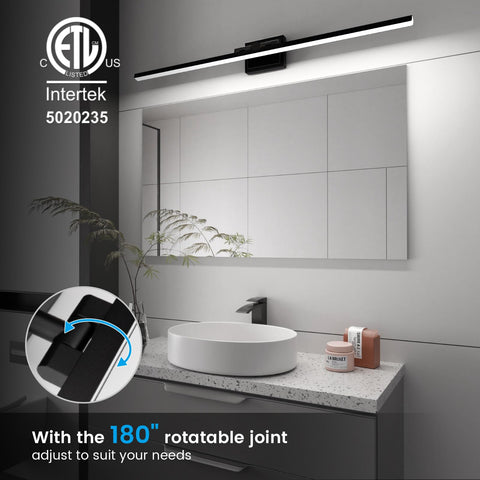 Volisun 5CCT vanity light offers warm to daylight tones for mood-ready spaces.