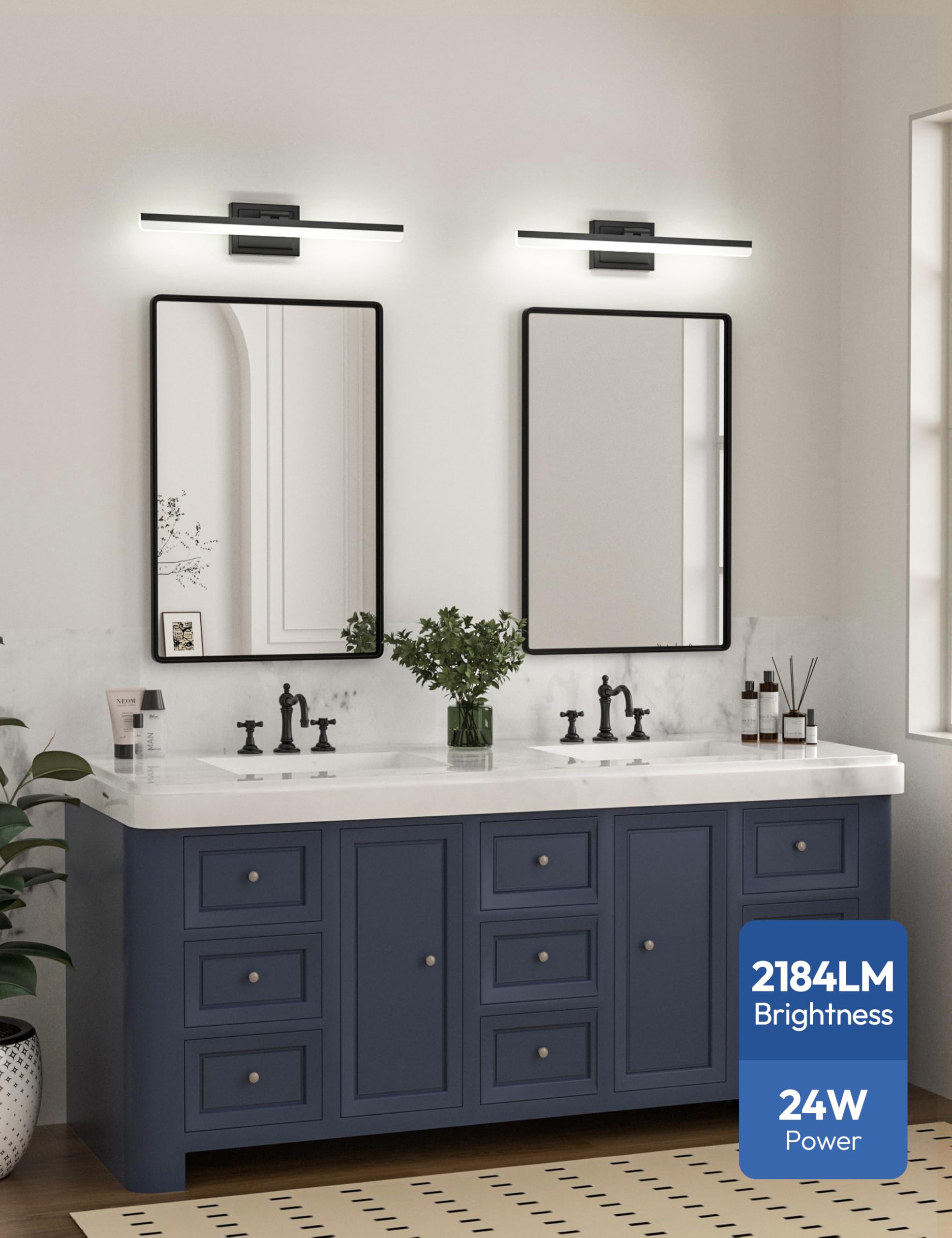 VOLISUN easy install vanity light compatible with US junction box