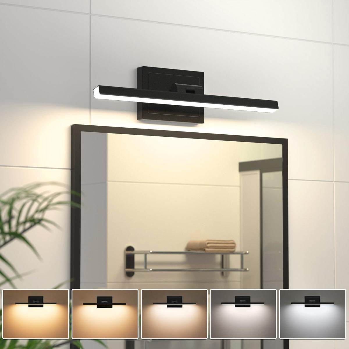 VOLISUN vanity light front view for energy-saving mood lighting.