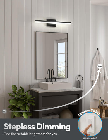 VOLISUN IP44 metal back panel withstands humidity in bathrooms