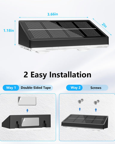 VOLISUN wall or railing mount fence light for deck edges