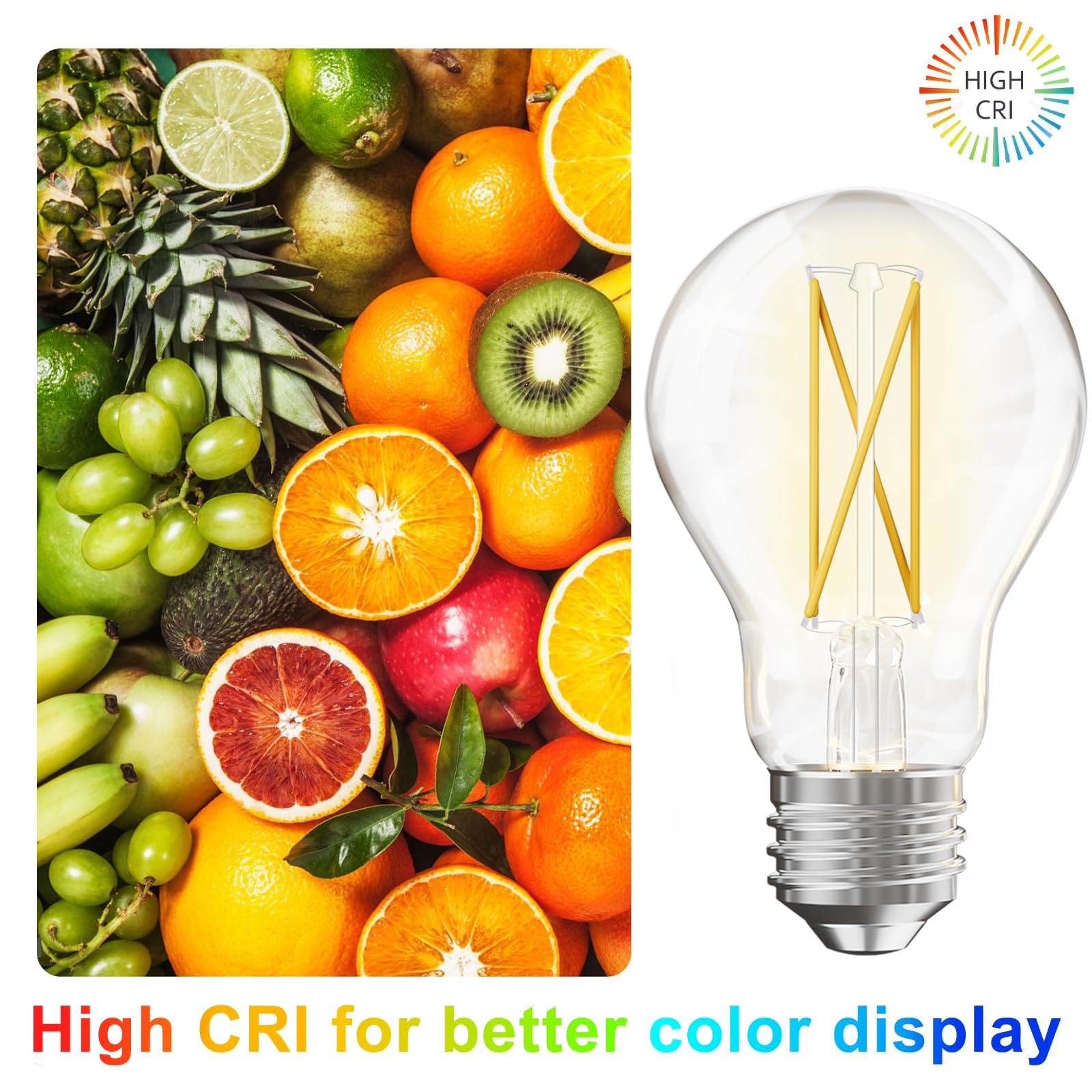 VOLIVO clear glass filament bulb showcases vintage charm with modern efficiency.