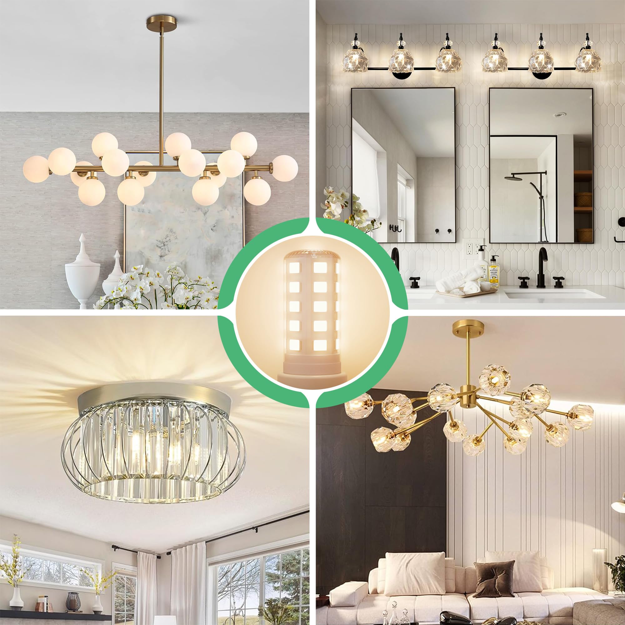 VOLIVO G9 LED bulb with ETL FCC safety certification for 120V use.