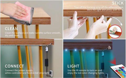 VOLIVO strip enhances room decor with customizable lighting.