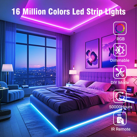 VOLIVO LED strip in app control mode on a smartphone
