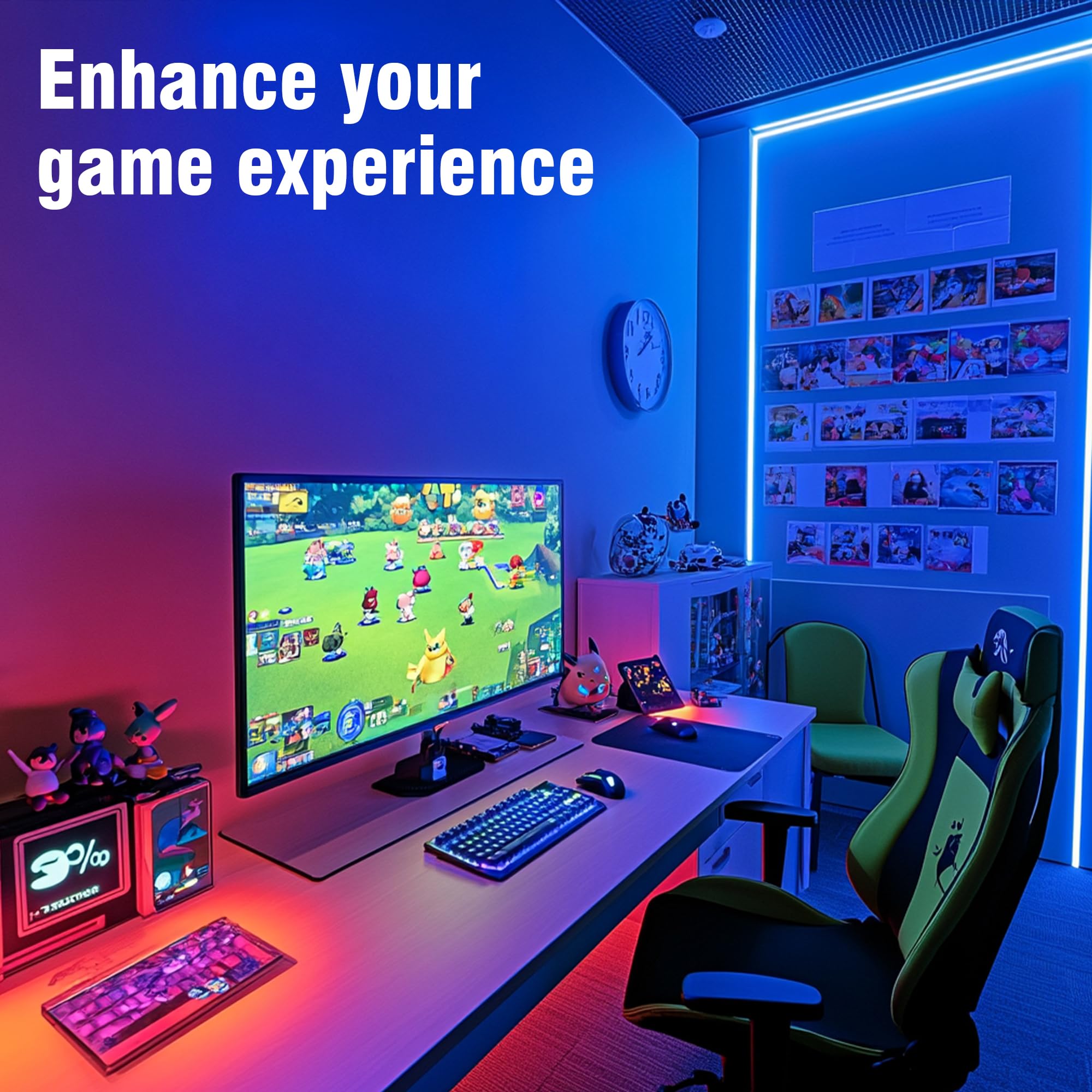 VOLIVO LED strip with color memory saving preferred scenes