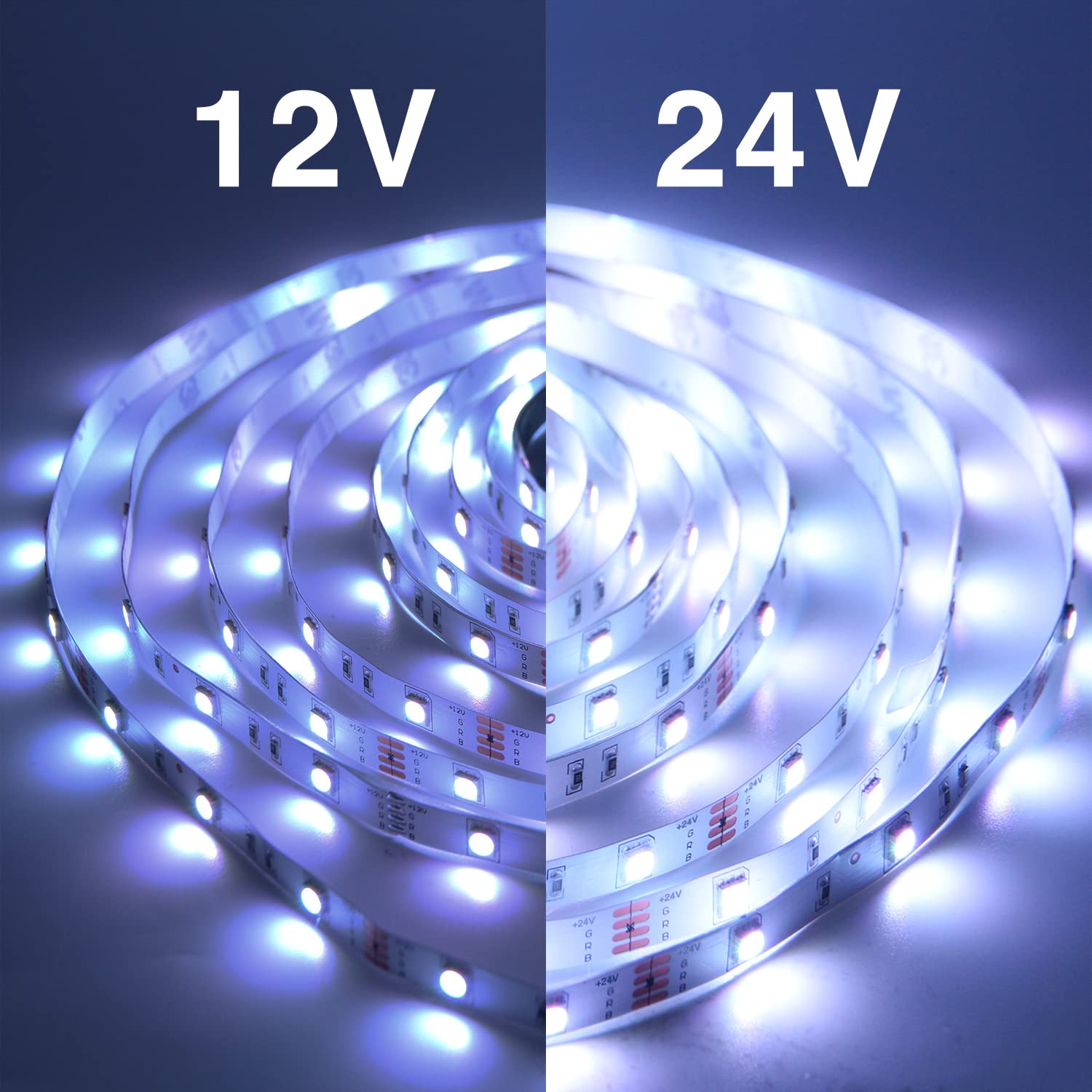 VOLIVO RGB LED strip with multicolor modes for mood lighting.
