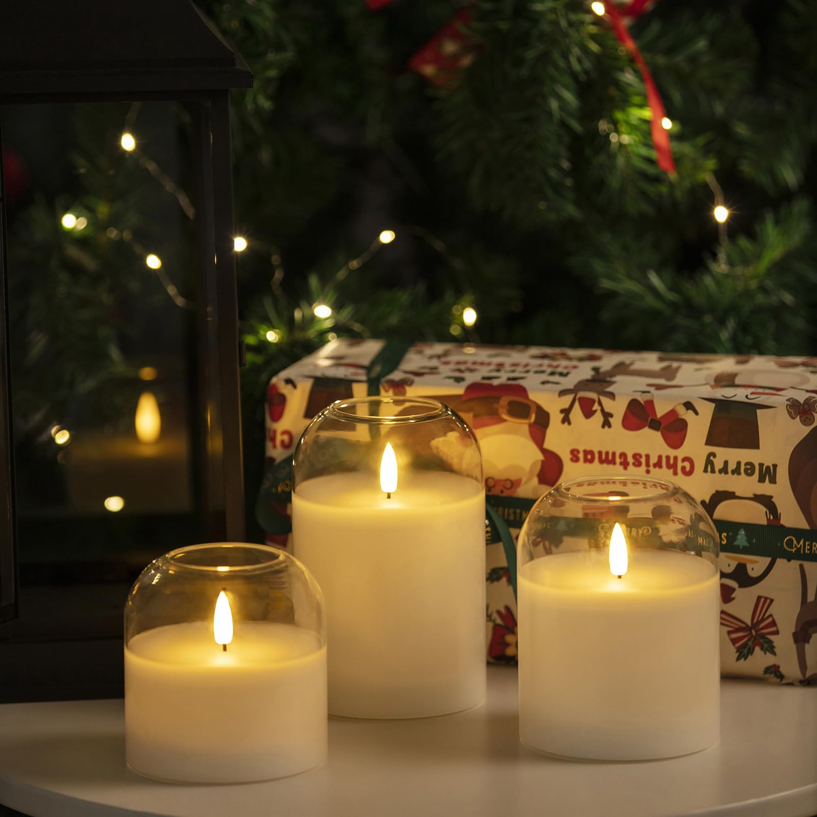 Volnyus candles feature a 3D wick flame effect for a cozy atmosphere.