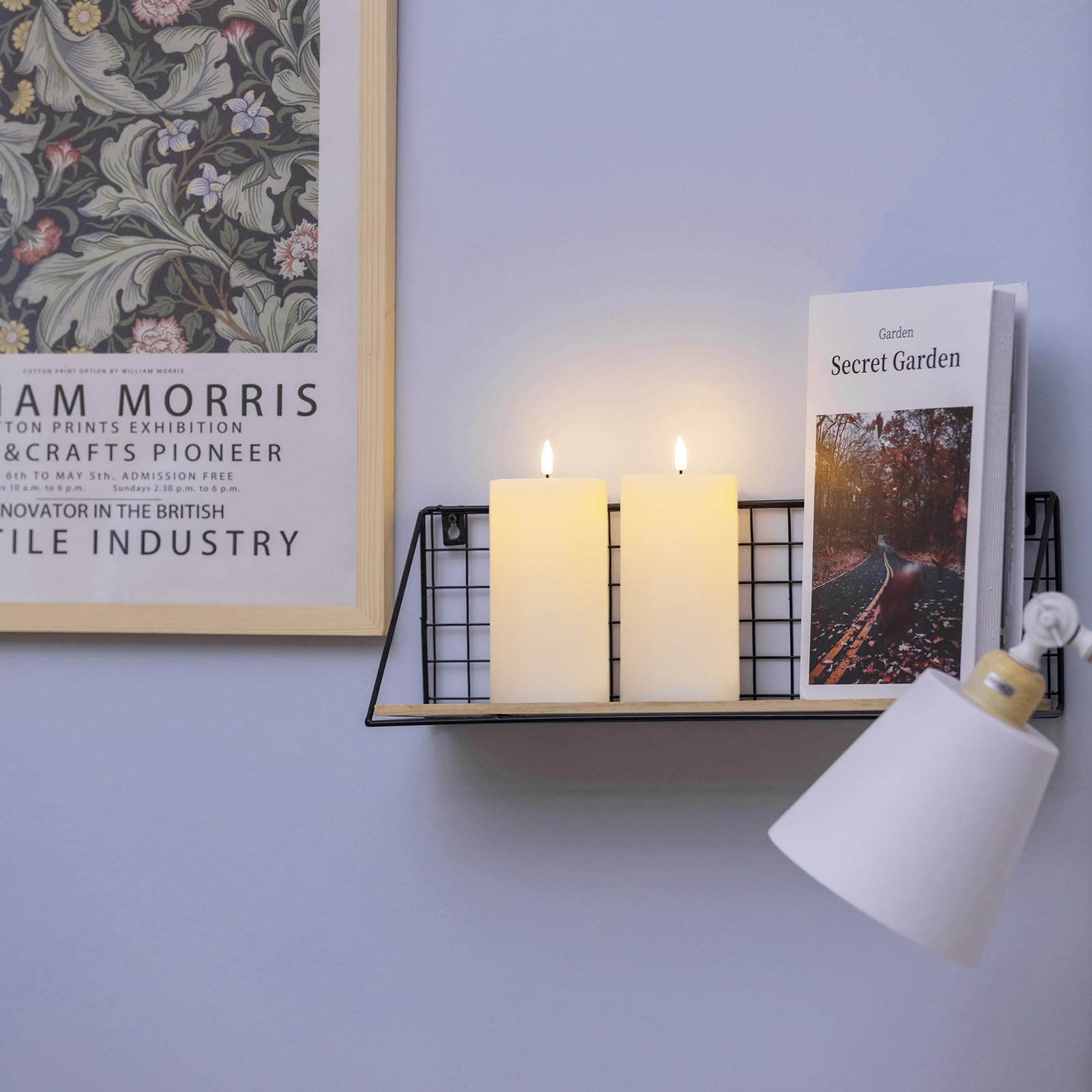 Low-maintenance, battery-powered design frees you from flames and ongoing cleanup.