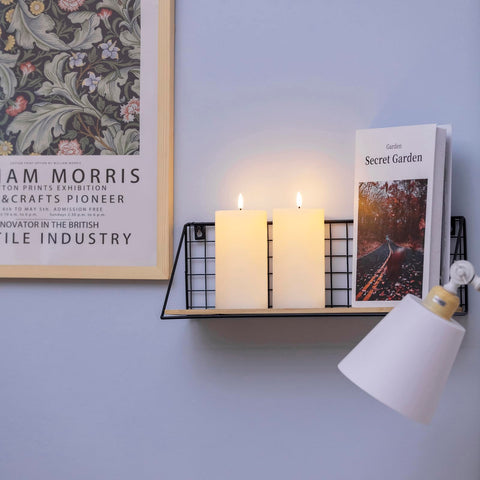 Low-maintenance, battery-powered design frees you from flames and ongoing cleanup.
