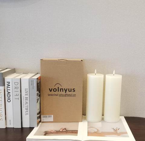 Volnyus flameless candles used for camping night light and portable ambiance
