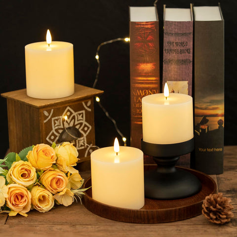 Volnyus real-wax look LED candles provide authentic warmth without flame risk