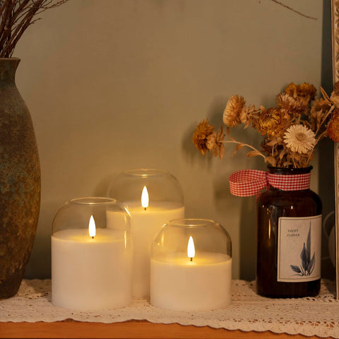 Volnyus safe, smoke-free candles provide ambiance without open flames.