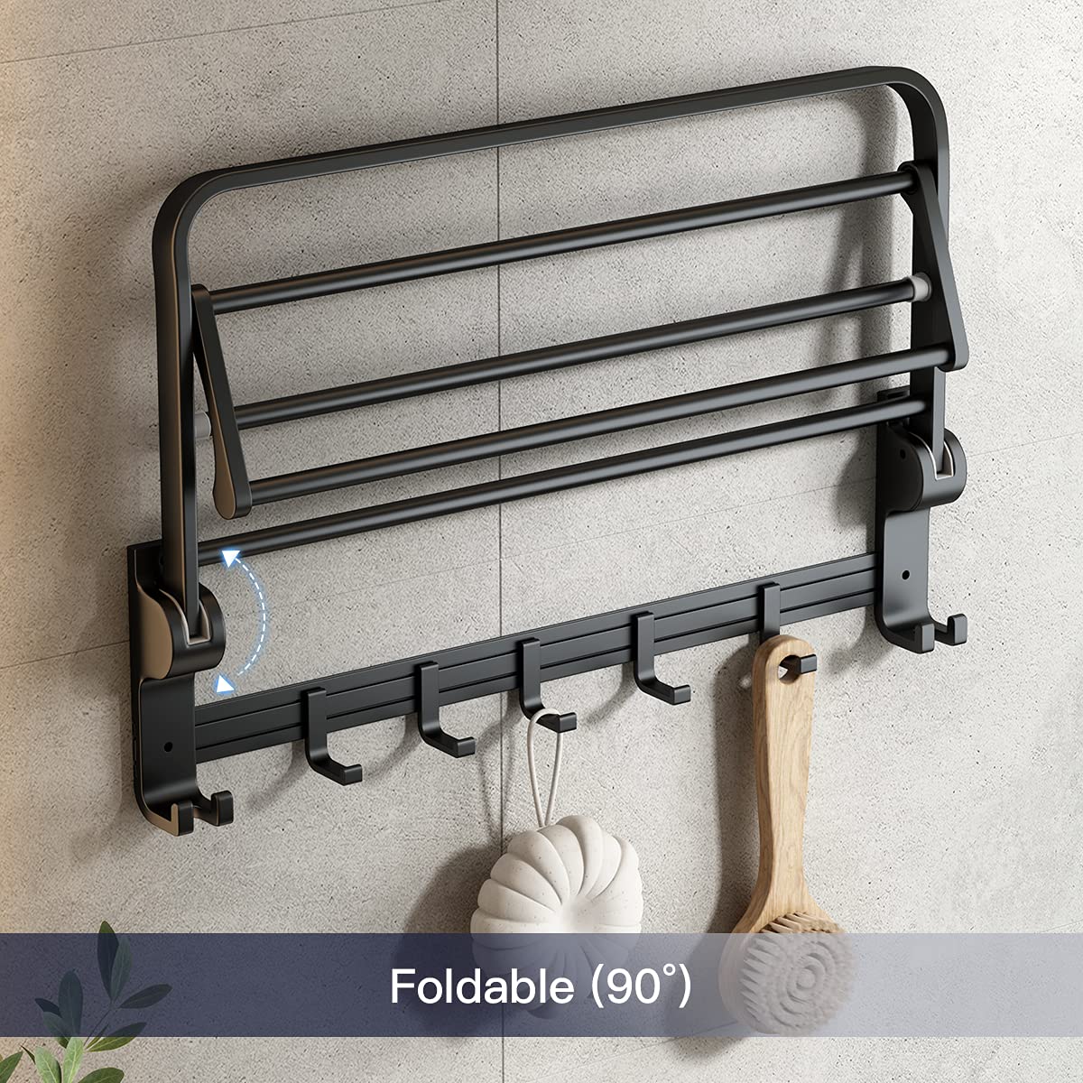 VOLPONE rustproof aluminum towel rack designed for long-lasting daily use.