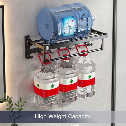 VOLPONE towel rack featuring seven removable hooks for versatile storage.