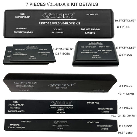 VOLSIVE PSA-base sanding block enables quick paper changes and consistent finishes