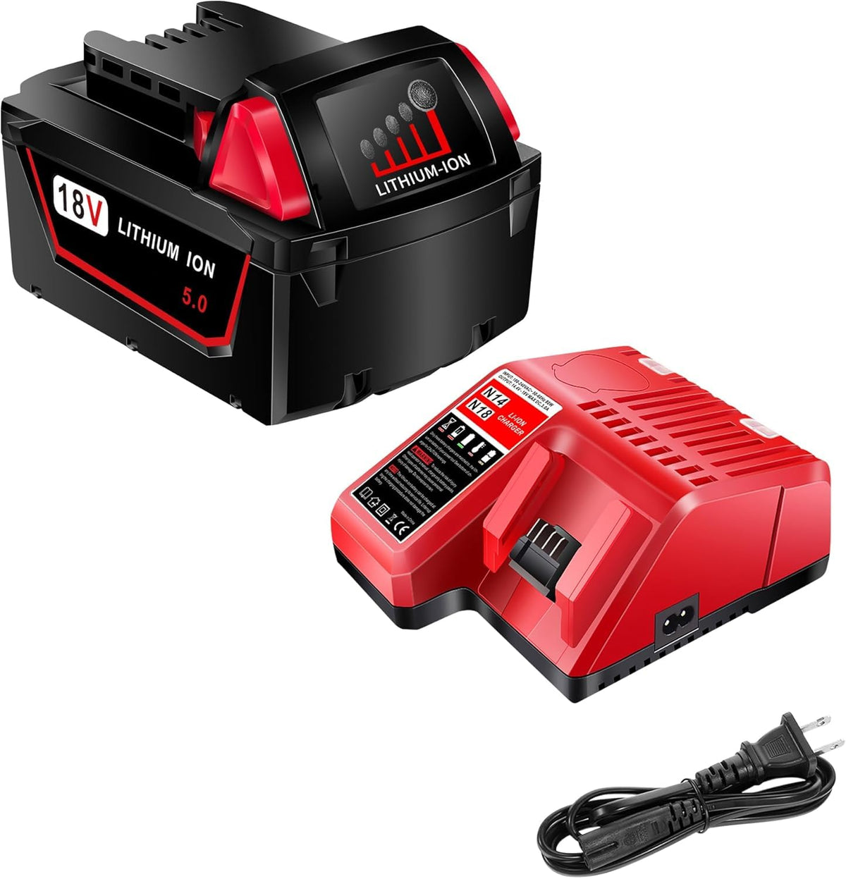 VOLT1799 18V battery compatible with Milwaukee for uninterrupted power