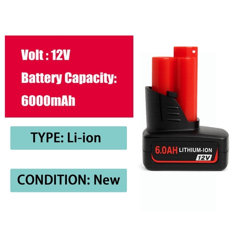 Volt1799 M12 battery compatible with Milwaukee tools for professionals