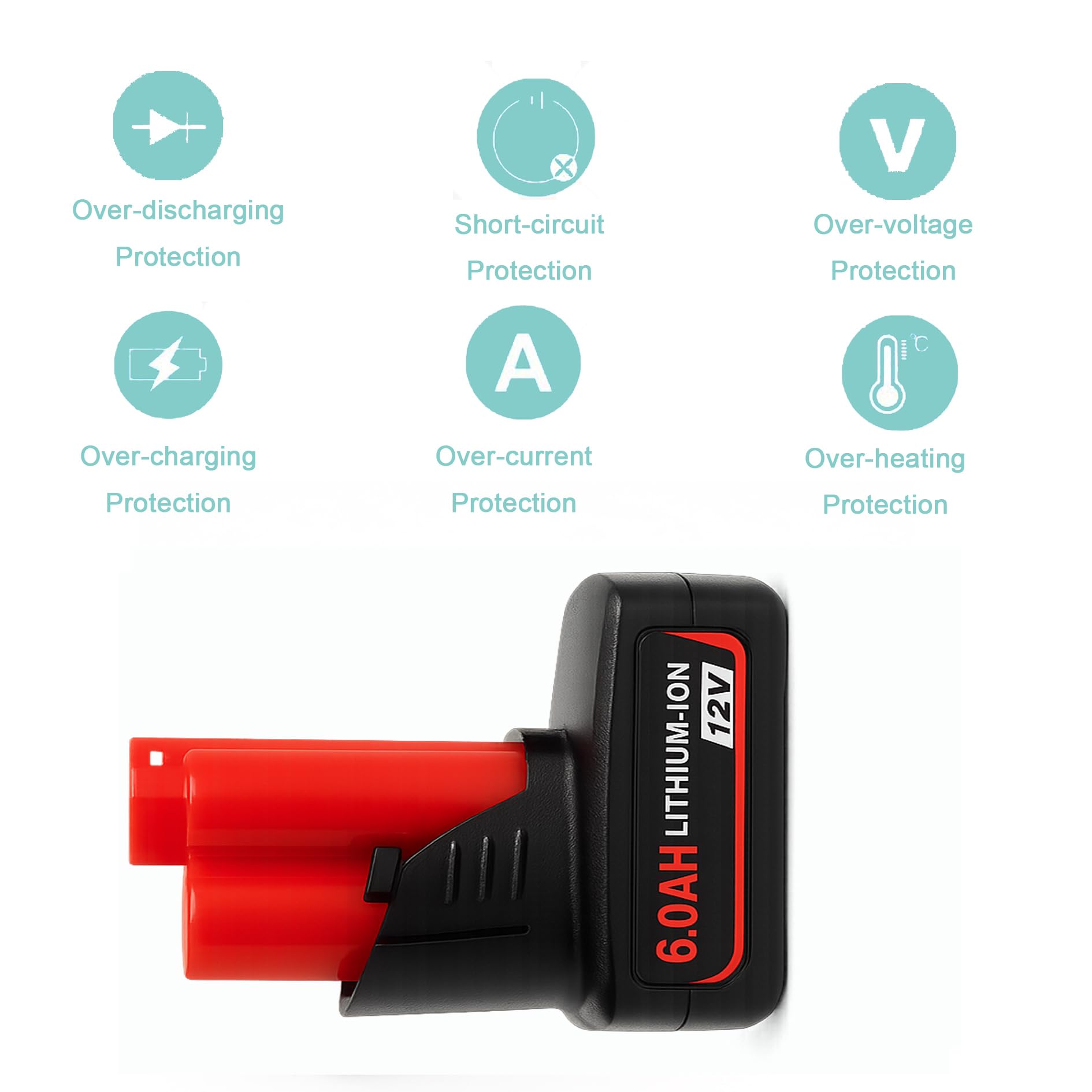 Volt1799 battery with built-in protection against overcharging and overheating