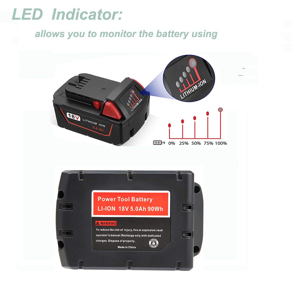 Volt1799 two-pack battery side view highlighting durable casing for rugged jobs.