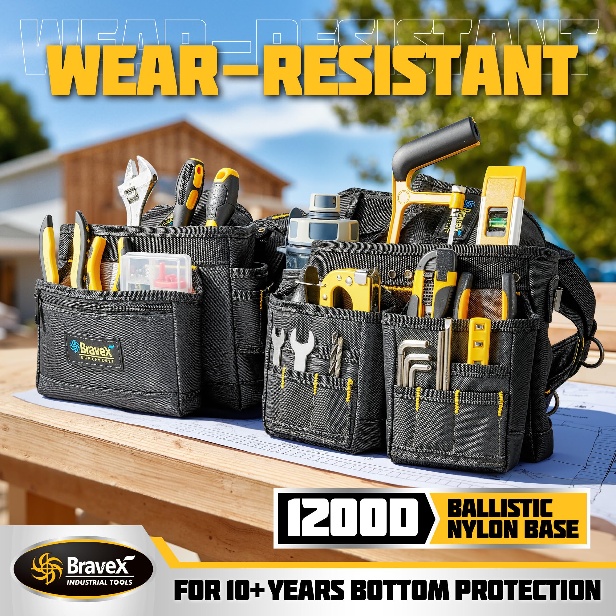 Voltstorm Bravex Y-style suspenders illustrate balanced weight distribution for long shifts
