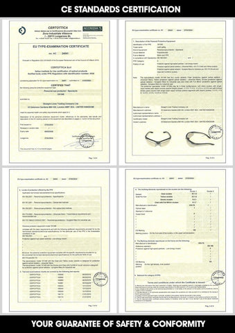 voltX Constructor ANSI Z87.1+ and CE EN166F compliant frame.