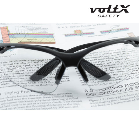 voltX Constructor wraparound design reduces glare and fatigue.