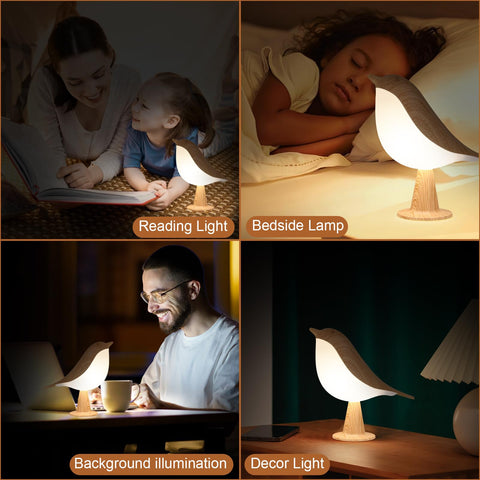 VoMii bird lamp aroma diffuser cap offers gentle scent option